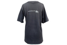 画像をギャラリービューアに読み込む, OLD STUSSY オールドステューシー VINTAGE ヴィンテージ 90&#39;s 半袖Tシャツ サイズS キーモチーフ サンフェード系 ネイビー 良品 中古 4b001431 
