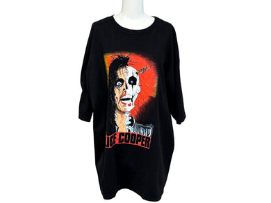 極美品 ALICE COOPER アリスクーパー VINTAGE ヴィンテージ 1996 SUMMER TOUR 半袖Tシャツ サイズXL プリント ブラック 中古 4b001433