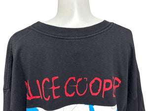 極美品 ALICE COOPER アリスクーパー VINTAGE ヴィンテージ 1996 SUMMER TOUR 半袖Tシャツ サイズXL プリント ブラック 中古 4b001433