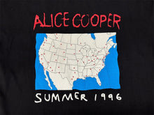 Load image into Gallery viewer, 極美品 ALICE COOPER アリスクーパー VINTAGE ヴィンテージ 1996 SUMMER TOUR 半袖Tシャツ サイズXL プリント ブラック 中古 4b001433
