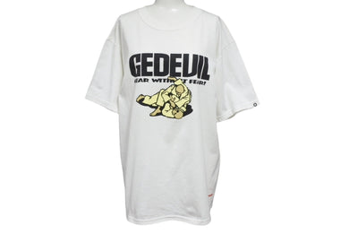 極美品 GOODENOUGH グッドイナフ GEDEVIL グッドイナフデビル 半袖Tシャツ サイズM プリント ホワイト 中古 4b001436