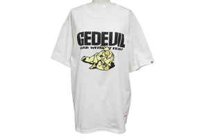 極美品 GOODENOUGH グッドイナフ GEDEVIL グッドイナフデビル 半袖Tシャツ サイズM プリント ホワイト 中古 4b001436