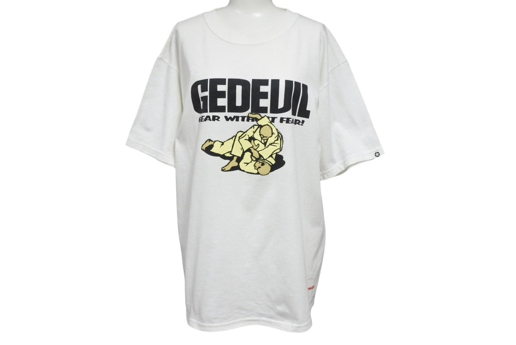 極美品 GOODENOUGH グッドイナフ GEDEVIL グッドイナフデビル 半袖Tシャツ サイズM プリント ホワイト 中古 4b001436