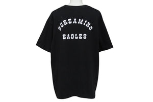 極美品 TENDERLOIN テンダーロイン SCREAMING EAGLES Tee スクリーミングイーグル半袖Tシャツ ブラック 復刻サイズL 中古 4b001438 