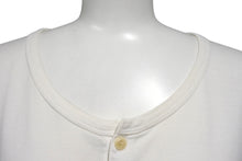 Load image into Gallery viewer, VISVIM ビズビム DOUBLE SCOOP HENLEY ヘンリーネック 半袖Tシャツ 0112105009007 ホワイト サイズ3 美品 中古 4b001442