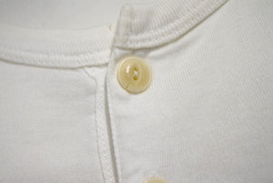 VISVIM ビズビム DOUBLE SCOOP HENLEY ヘンリーネック 半袖Tシャツ 0112105009007 ホワイト サイズ3 美品 中古 4b001442