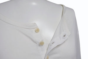 VISVIM ビズビム DOUBLE SCOOP HENLEY ヘンリーネック 半袖Tシャツ 0112105009007 ホワイト サイズ3 美品 中古 4b001442