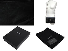 Load image into Gallery viewer, SAINT LAURENT サンローラン キルティング チェーンショルダーバック 377828 レザー ブラック ゴールド金具 美品 中古 4b001470
