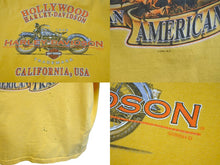 Load image into Gallery viewer, Harley Davidson ハーレーダビットソン ヴィンテージ 半袖Tシャツ American Tradition コットン イエロー サイズXL 美品 中古 4b001490