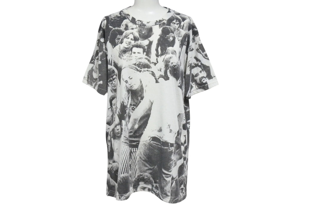 Cecil Saydah COMPANY セシルセイダ カンパニー VINTAGE ヴィンテージ 半袖Tシャツ サイズL フォトプリント 総柄 美品 中古 4b001497