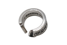 画像をギャラリービューアに読み込む, CHROME HEARTS クロムハーツ ラージ スクロース ラベル リング 18号 重量約18.4g シルバー925 美品 中古 4b001499 