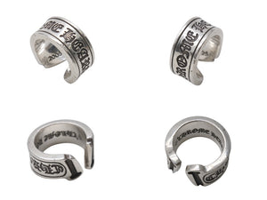 CHROME HEARTS クロムハーツ ラージ スクロース ラベル リング 18号 重量約18.4g シルバー925 美品 中古 4b001499 
