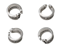画像をギャラリービューアに読み込む, CHROME HEARTS クロムハーツ ラージ スクロース ラベル リング 18号 重量約18.4g シルバー925 美品 中古 4b001499 