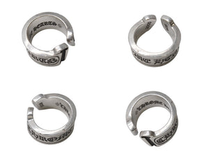 CHROME HEARTS クロムハーツ ラージ スクロース ラベル リング 18号 重量約18.4g シルバー925 美品 中古 4b001499 