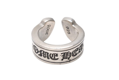 CHROME HEARTS クロムハーツ ラージ スクロース ラベル リング 13号 重量約15.1g シルバー925 美品 中古 4b001500 