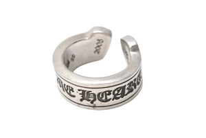 CHROME HEARTS クロムハーツ ラージ スクロース ラベル リング 13号 重量約15.1g シルバー925 美品 中古 4b001500 