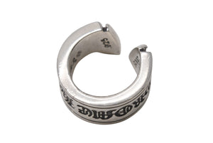 CHROME HEARTS クロムハーツ ラージ スクロース ラベル リング 13号 重量約15.1g シルバー925 美品 中古 4b001500 