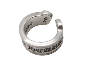 CHROME HEARTS クロムハーツ ラージ スクロース ラベル リング 13号 重量約15.1g シルバー925 美品 中古 4b001500 