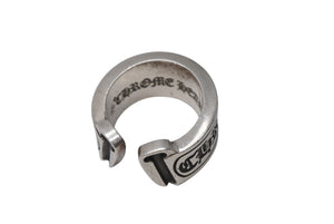 CHROME HEARTS クロムハーツ ラージ スクロース ラベル リング 20.5号 重量約23.5g シルバー925 美品 中古 4b001501 