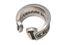 画像をギャラリービューアに読み込む, CHROME HEARTS クロムハーツ ラージ スクロース ラベル リング 20.5号 重量約23.5g シルバー925 美品 中古 4b001501 