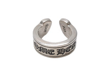 画像をギャラリービューアに読み込む, CHROME HEARTS クロムハーツ ラージ スクロース ラベル リング 14号 重量約15.1g シルバー925 美品 中古 4b001502 