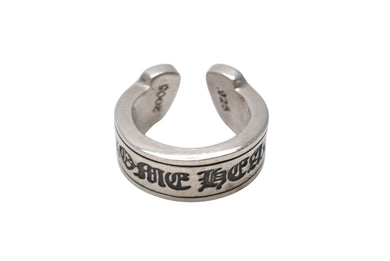 CHROME HEARTS クロムハーツ ラージ スクロース ラベル リング 14号 重量約15.1g シルバー925 美品 中古 4b001502 