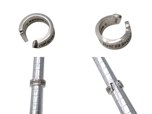 CHROME HEARTS クロムハーツ ラージ スクロース ラベル リング 14号 重量約15.1g シルバー925 美品 中古 4b001502 