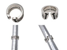 画像をギャラリービューアに読み込む, CHROME HEARTS クロムハーツ ラージ スクロース ラベル リング 13.5号 重量約16.8g シルバー925 美品 中古 4b001503 