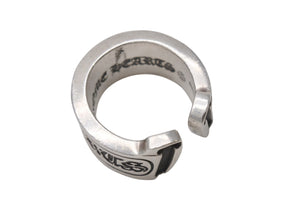 CHROME HEARTS クロムハーツ ラージ スクロース ラベル リング 13.5号 重量約16.8g シルバー925 美品 中古 4b001503 