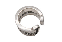 画像をギャラリービューアに読み込む, CHROME HEARTS クロムハーツ ラージ スクロース ラベル リング 13.5号 重量約16.8g シルバー925 美品 中古 4b001503 