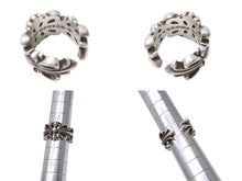 画像をギャラリービューアに読み込む, CHROME HEARTS クロムハーツ ダブルフローラルクロスリング 指輪 サイズ19号 重量約15.6g シルバー925 美品 中古 4c001507 