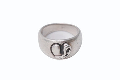 CHROME HEARTS クロムハーツ ハートインバンド リング 指輪 アクセサリー 12.2g シルバー925 サイズ16号 美品 中古 4b001516 