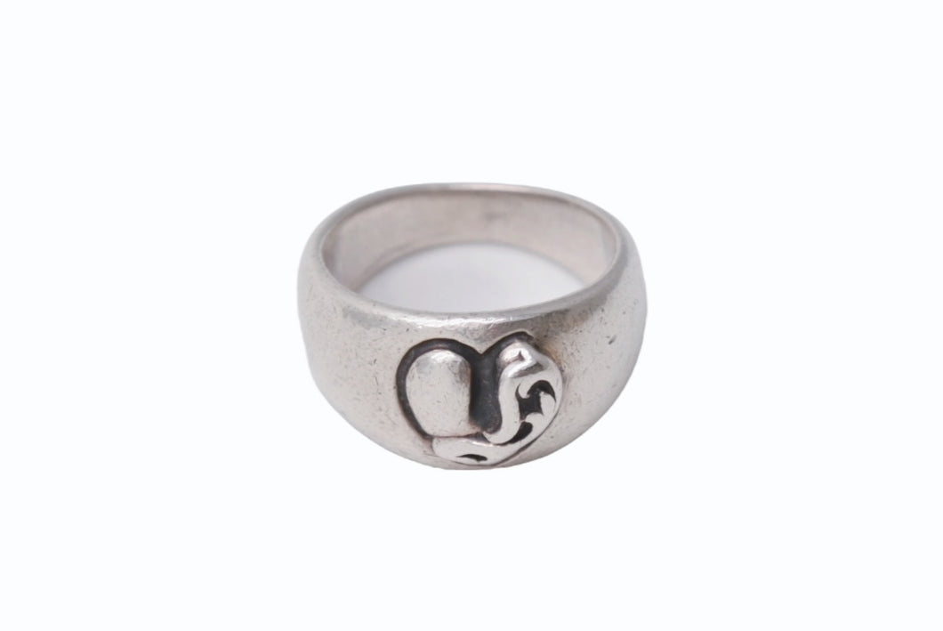 CHROME HEARTS クロムハーツ ハートインバンド リング 指輪 アクセサリー 12.2g シルバー925 サイズ16号 美品 中古 4b001516 