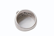 画像をギャラリービューアに読み込む, CHROME HEARTS クロムハーツ ハートインバンド リング 指輪 アクセサリー 12.2g シルバー925 サイズ16号 美品 中古 4b001516 