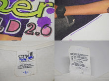 Load image into Gallery viewer, VINTAGE ヴィンテージ Justin Bieber ジャスティンビーバー 半袖Tシャツ コットン ホワイト パープル サイズL 美品 中古 4b001533
