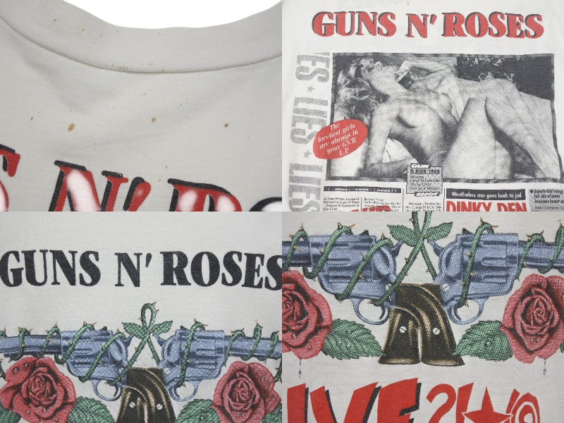 最も優遇の ヴィンテージ VINTAGE 80's ガンズアンド ROSSES N' GUNS Tシャツ(半袖+袖なし)