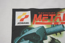 画像をギャラリービューアに読み込む, VINTAGE ヴィンテージ METAL GEAR SOLID メタルギア ソリッド 半袖Ｔシャツ ホワイト コナミ 1998年 ゲーム プリントサイズXL 良品 中古 4b001546 