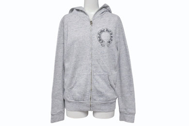 CHROME HEARTS クロムハーツ MATTY BOY マッティボーイ ジップアップフーディー パーカー サイズS ホースシュー グレー 良品 中古 4b001580