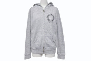 CHROME HEARTS クロムハーツ MATTY BOY マッティボーイ ジップアップフーディー パーカー サイズS ホースシュー グレー 良品 中古 4b001580
