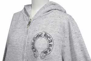 CHROME HEARTS クロムハーツ MATTY BOY マッティボーイ ジップアップフーディー パーカー サイズS ホースシュー グレー 良品 中古 4b001580