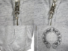 Load image into Gallery viewer, CHROME HEARTS クロムハーツ MATTY BOY マッティボーイ ジップアップフーディー パーカー サイズS ホースシュー グレー 良品 中古 4b001580