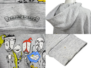 CHROME HEARTS クロムハーツ MATTY BOY マッティボーイ ジップアップフーディー パーカー サイズS ホースシュー グレー 良品 中古 4b001580