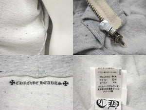 CHROME HEARTS クロムハーツ MATTY BOY マッティボーイ ジップアップフーディー パーカー サイズS ホースシュー グレー 良品 中古 4b001580