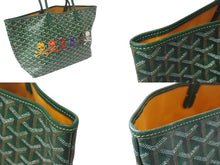Load image into Gallery viewer, GOYARD ゴヤール × MASTERMIND マスターマインド サンルイPM トートバッグ No.091 LOVELESS限定 ラブレス グリーン 美品 中古 4b001589
