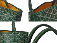 Load image into Gallery viewer, GOYARD ゴヤール × MASTERMIND マスターマインド サンルイPM トートバッグ No.091 LOVELESS限定 ラブレス グリーン 美品 中古 4b001589