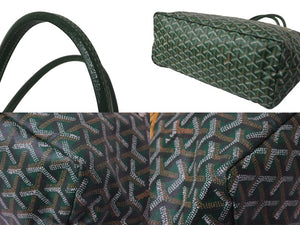 GOYARD ゴヤール × MASTERMIND マスターマインド サンルイPM トートバッグ No.091 LOVELESS限定 ラブレス グリーン 美品 中古 4b001589