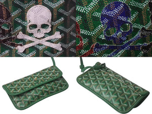 GOYARD ゴヤール × MASTERMIND マスターマインド サンルイPM トートバッグ No.091 LOVELESS限定 ラブレス グリーン 美品 中古 4b001589