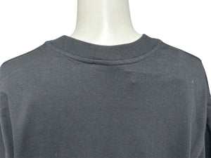 新品未使用 YVES SAINT LAURENT イヴサンローラン 半袖Tシャツ サイズM ロゴプリント ブラック グレー コットン 中古 4b001599