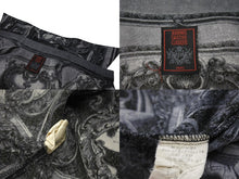 Load image into Gallery viewer, JEAN PAUL GAULTIER CLASSIQUE ジャンポールゴルチェ クラシック 中世柄 ジョーゼットブラウス シャツ ブラック サイズ40 美品 中古 4b001600