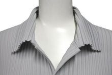 Load image into Gallery viewer, HOMME PLISSE ISSEY MIYAKE オムプリッセ イッセイミヤケ プリーツスキッパーシャツ HP55JM330 サイズ2 グレー 美品 中古 4b001612